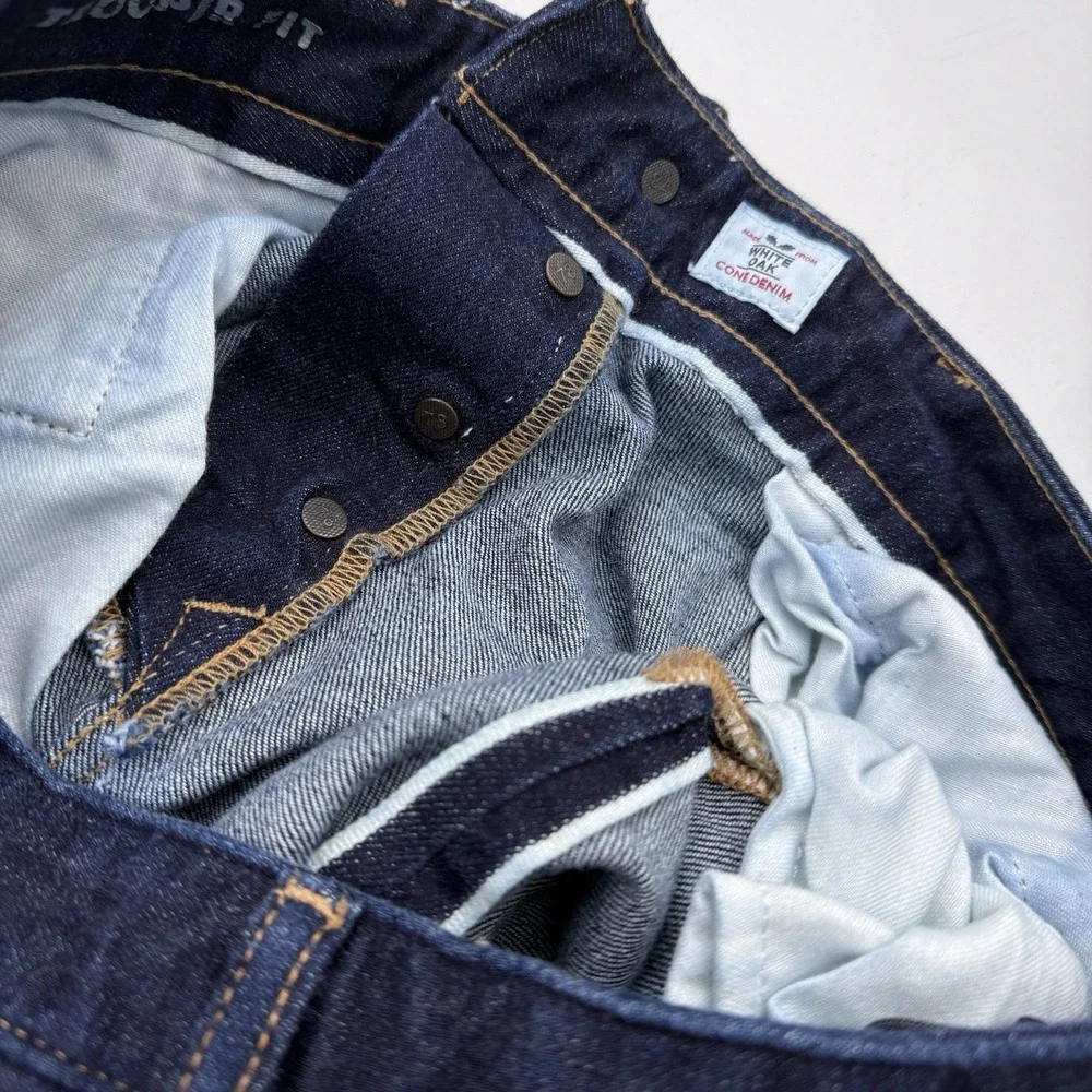 Banana Republic Jeans Mens 30X32 Trooper Fit Selvedge White Oak Cone Denim USA